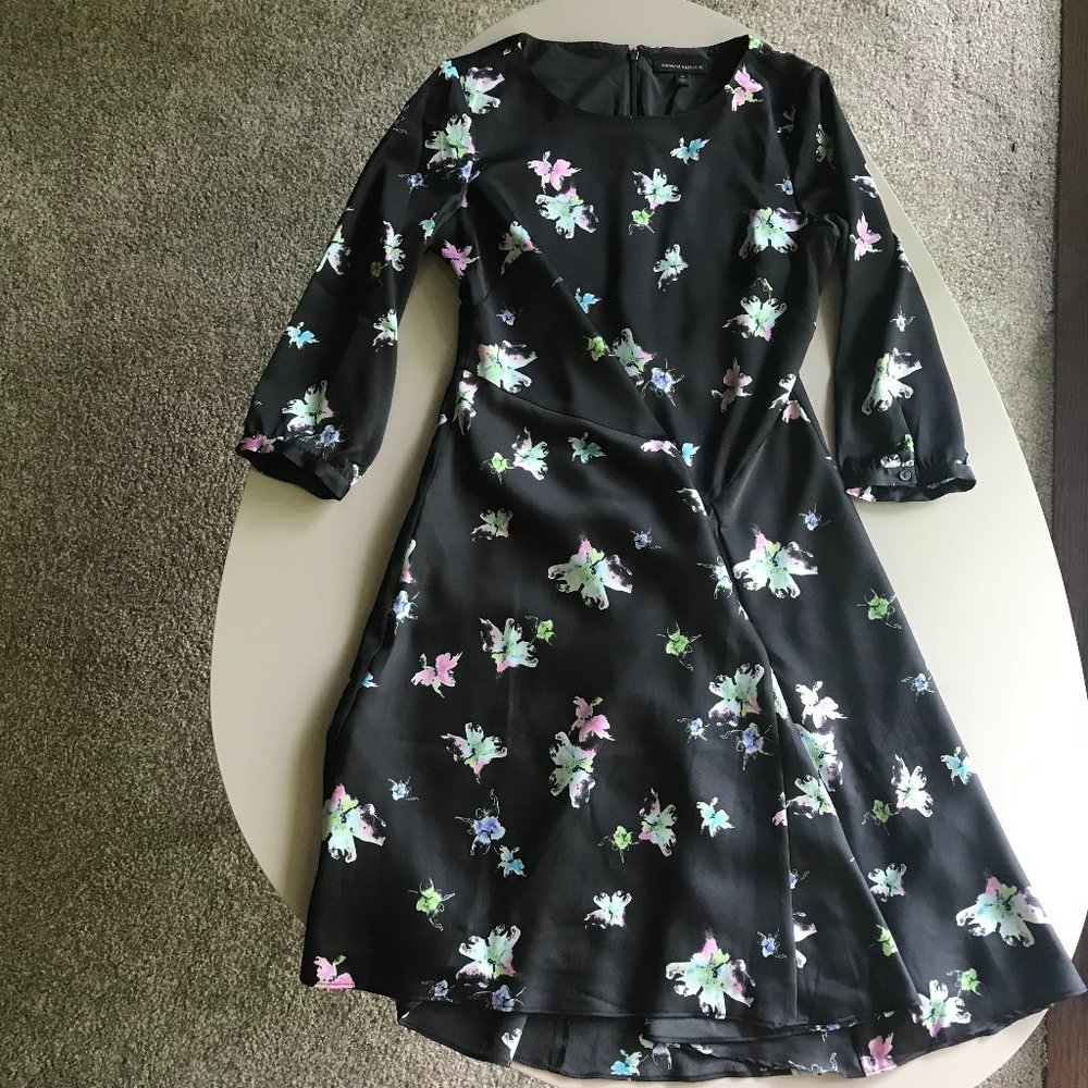 Banana Republic Floral Print Assymetrical Dress